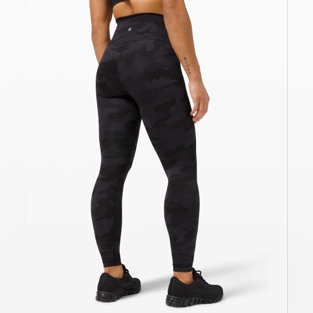 Lululemon Wunder Train High-Rise Tight 28"Heritage 365 Camo Deep Coal Multi